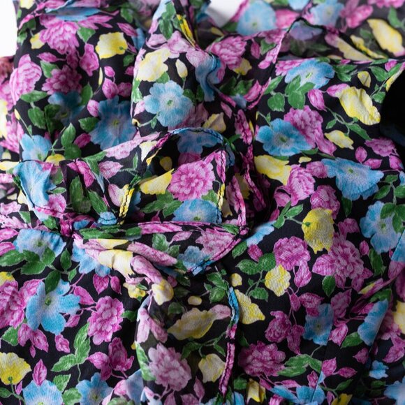 AMUR Evita Multi Color Floral  Maxi dress - Size 2 - Picture 5 of 7